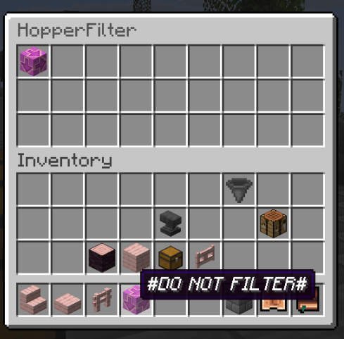 Hopper Filter Null Item Example