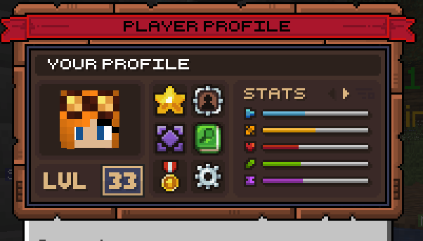 Player Profile GUI