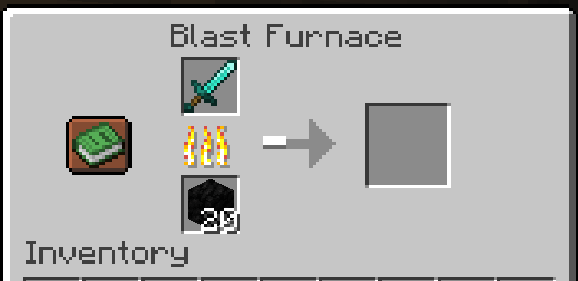 Diamond Sword in Blast Furnace