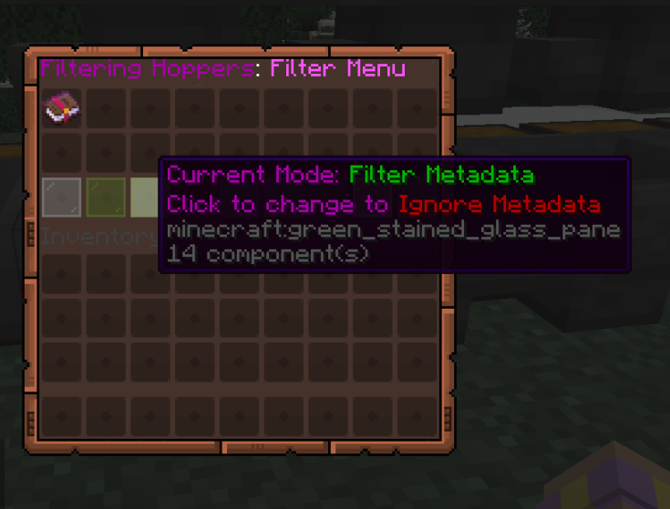 Filtering Hopper Enchanted Books