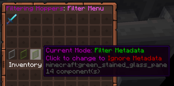 Filtering Hopper - Metadata