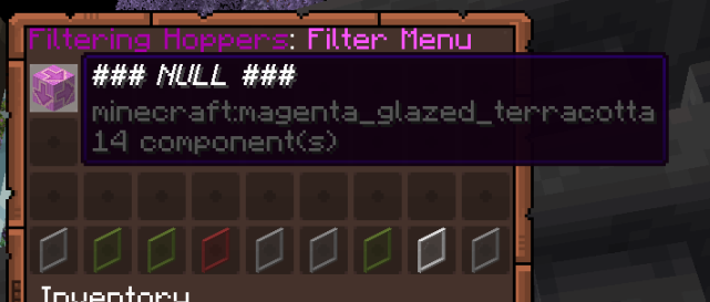 Filtering Hoppers - Null Item Reenamed Example