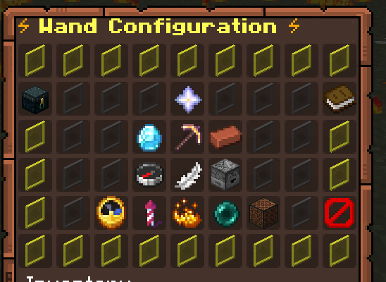 Builder's Wand Configuration GUI