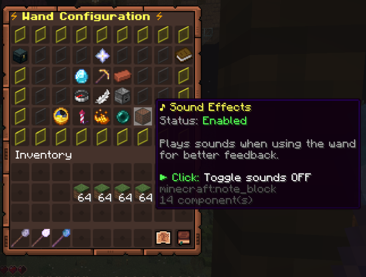 Builder's Wand Wiki Configuration GUI Example Sound Effect